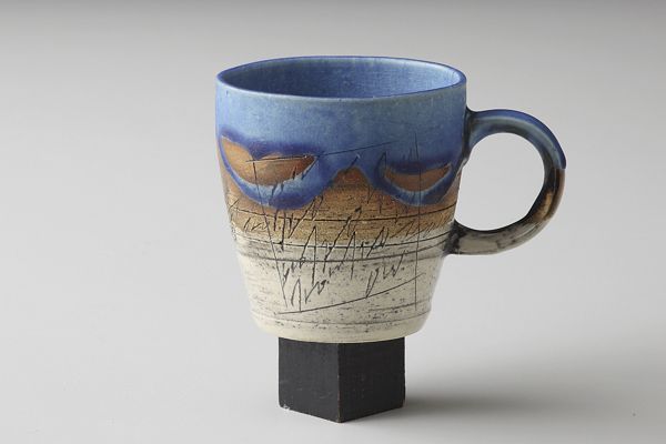 マーブル青 マグ