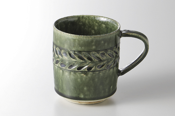 レリーフ(織部) マグ