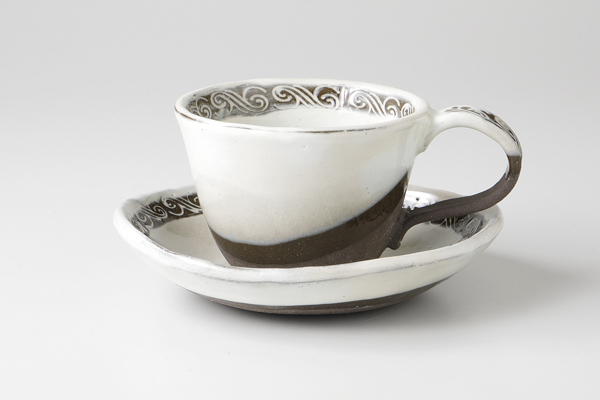 ウェーブ(粉引) コーヒーS