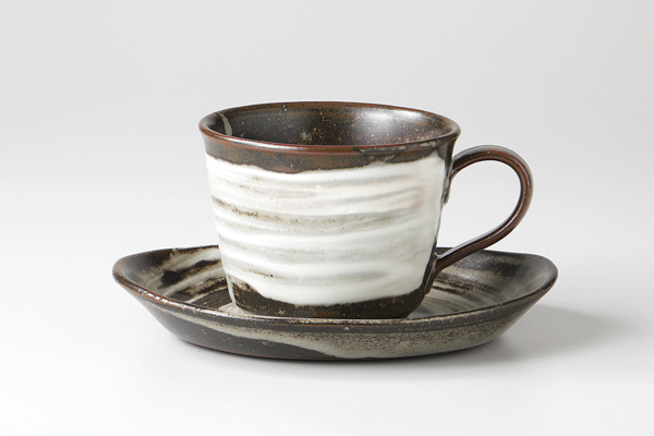 【廃番】唐津白刷毛 コーヒーC