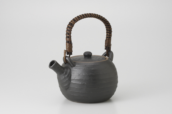 黒備前 土瓶(アミ付)