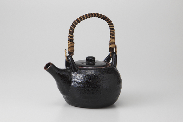 柚子天目 土瓶小(アミ付)