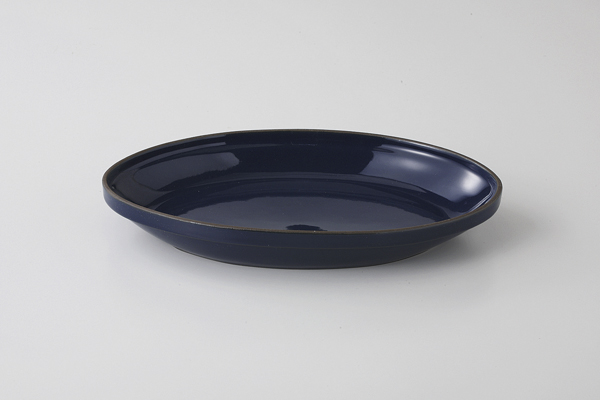 グリルシェフ ネイビー 楕円グラタン