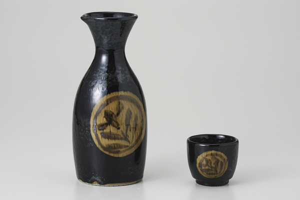 引出黒丸紋 一合徳利