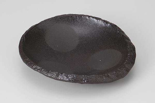 炭化土 ちぎり丸向付