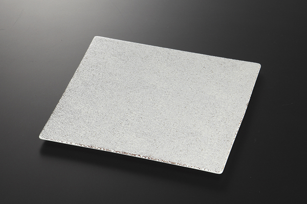 白古代 26cm平角皿