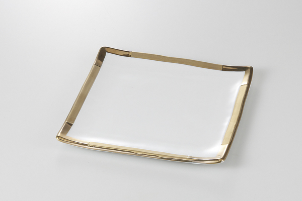 【廃番】金彩 正角采皿