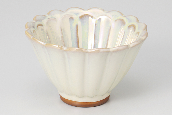 パール 菊型小鉢