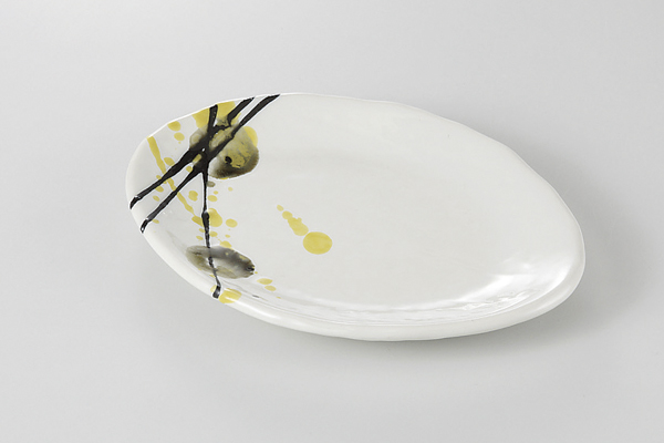 薄墨 舟型銘々皿