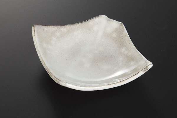 紫土白伊賀 角皿