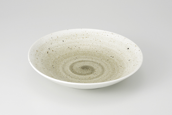 里粉引 茶 7.5丸多用皿