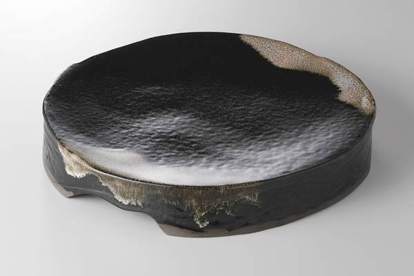 備前かのこ 高台変型盛皿