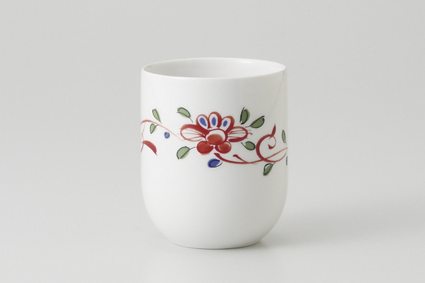 【廃番】赤絵唐草 長湯呑