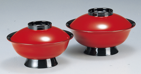 5.5寸 聖龍椀 朱ﾂﾊﾞ黒