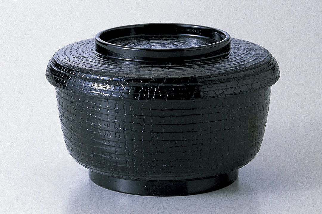 ｹﾔｷ割子(小) 黒塗(内黒)