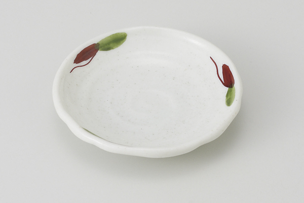 二色赤絵 六兵衛小皿