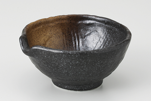 金茶吹き 片口小付