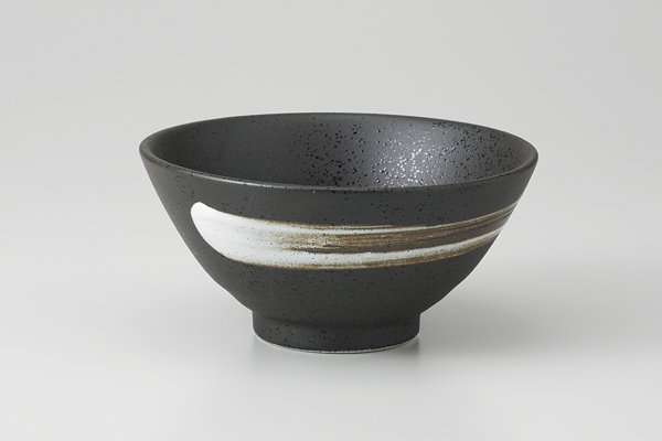 白刷毛天目 平成茶碗