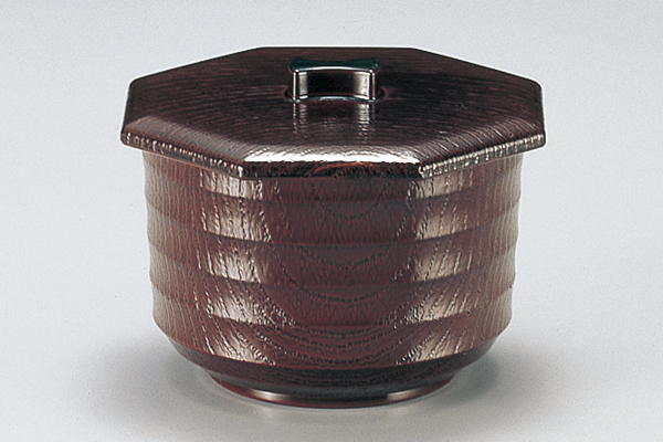 元禄木目飯器 溜(内朱)