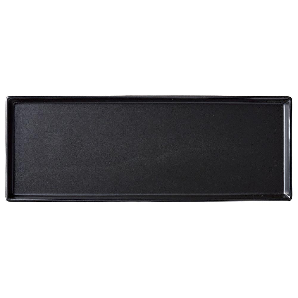 ミラノ黒マット 長角盛皿 L