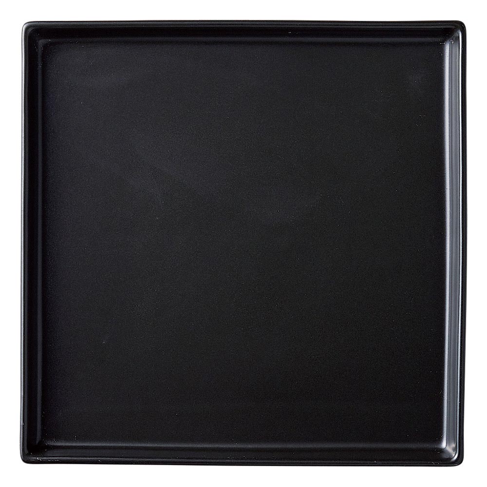 ミラノ黒マット 正角盛皿