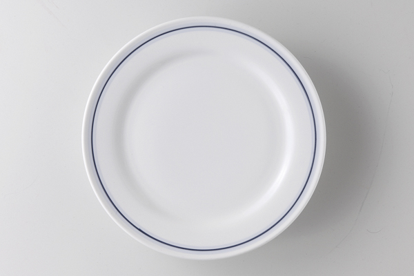 ブルーボーダー 9″ミート皿