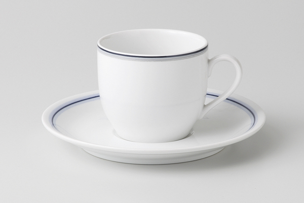 ブルーボーダー コーヒーカップ