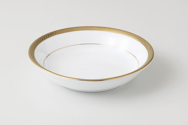 【廃番】ビクトリーゴールド(純白強化磁器) 5半フ