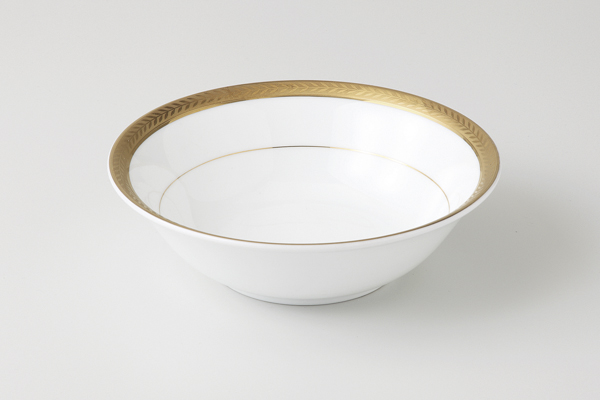 【廃番】ビクトリーゴールド(純白強化磁器) 6半オ