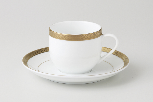 【廃番】ビクトリーゴールド(純白強化磁器) コーヒ