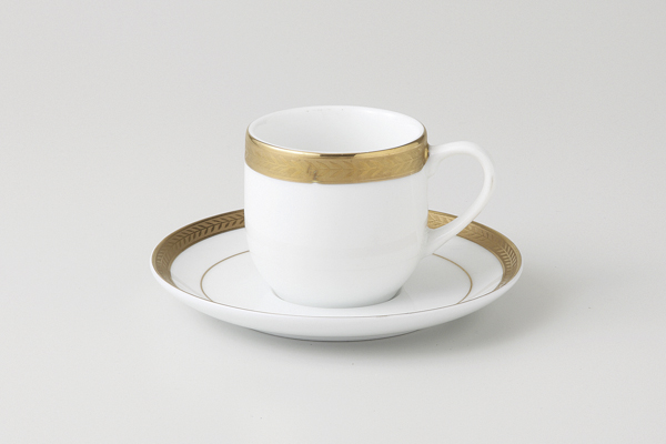 【廃番】ビクトリーゴールド(純白強化磁器) デミコ