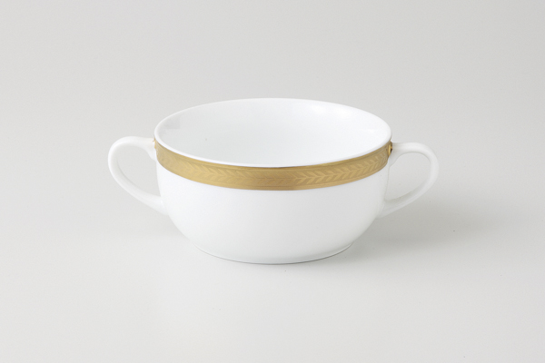 【廃番】ビクトリーゴールド(純白強化磁器) ブリオ