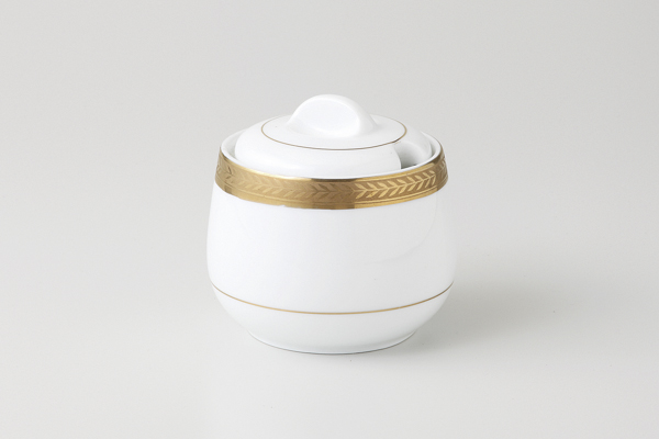 【廃番】ビクトリーゴールド(純白強化磁器) シュガ