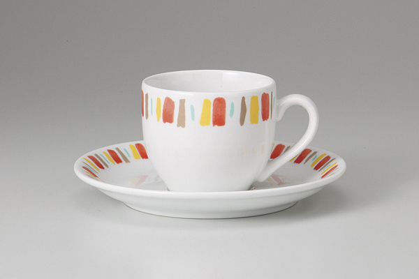 【廃番】イングレ橙十草 デミタスC/S