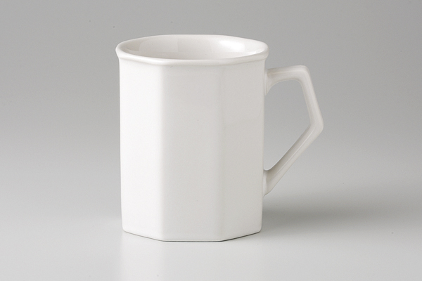 八角白 マグカップ