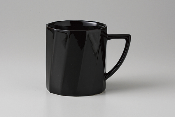 【廃番】十二角黒 マグカップ