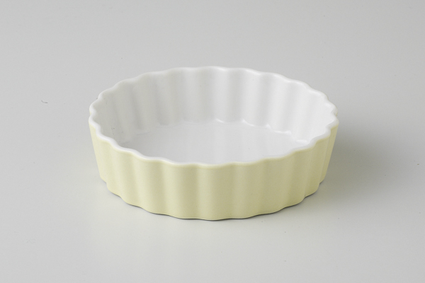 【廃番】カラーベージュ 4吋パイ皿