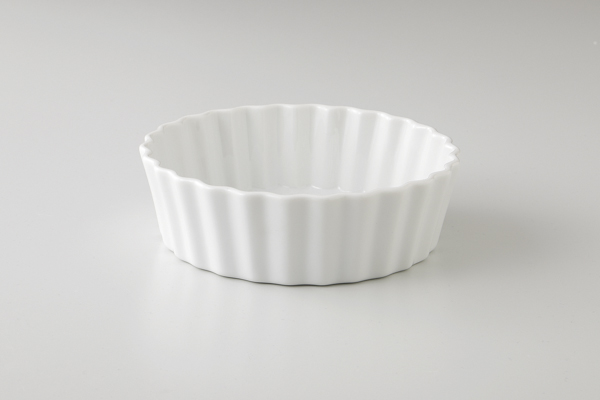 ベイキング食器 白立菊深口6″半
