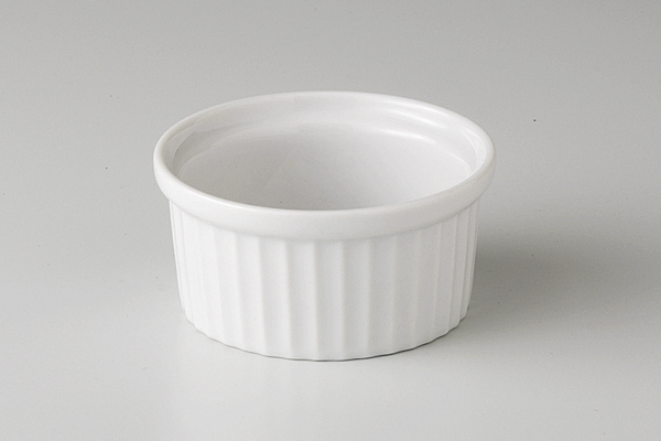 ベイキング食器 白スフレ3″