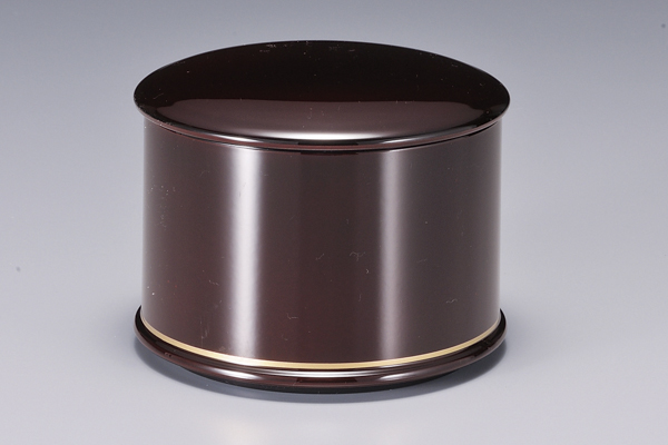 耐熱縁高飯器 溜金ﾗｲﾝ(内黒)