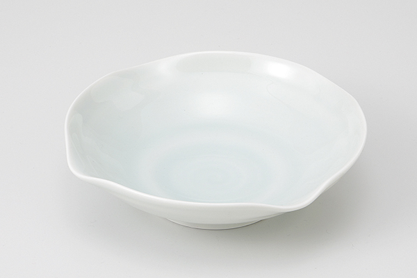 青白磁輪花 刺身鉢