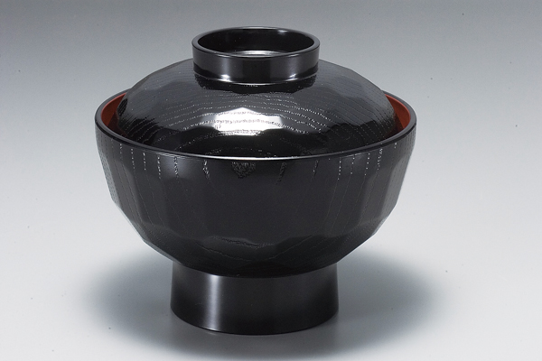 耐熱亀甲丼 (大)黒内朱