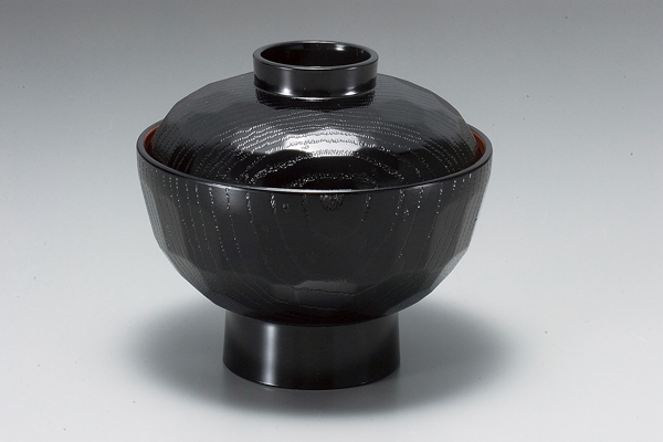 耐熱亀甲丼 (中)黒内朱