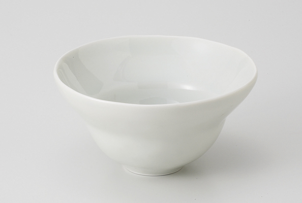 青白瓷 ひずみ鉢