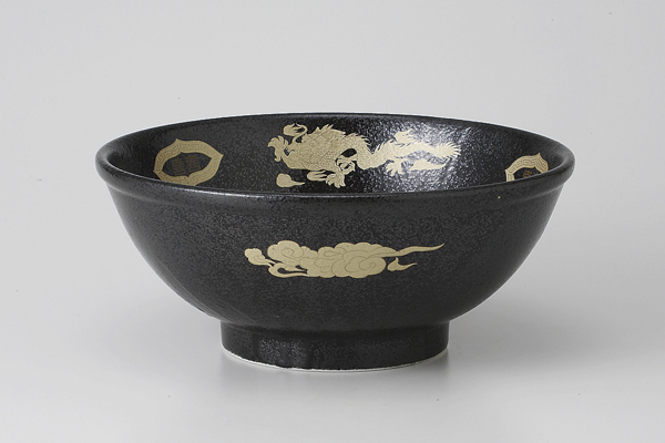 黒釉金竜 6.8玉渕丼