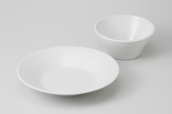 白線彫 7.5切立皿