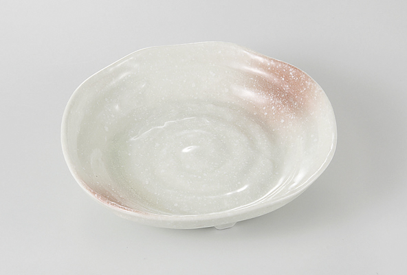 桜吹き 三足取皿