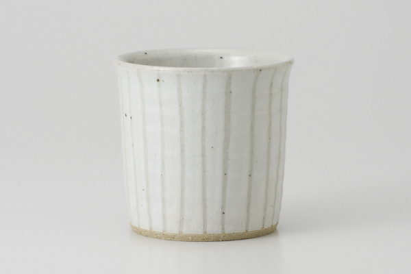 白釉立筋 フリーカップ