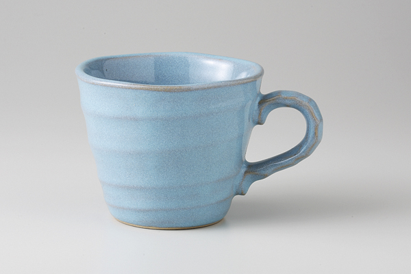 ブルー 段付マグ