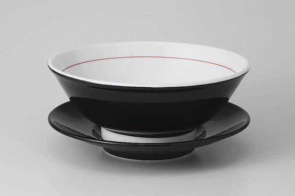 【廃番】染付黒 6.5高台丼